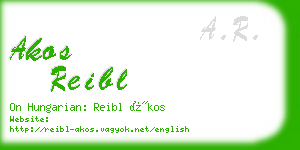 akos reibl business card